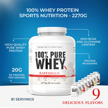 100% Whey Protein Sports Nutrition - 2270g | Megapump