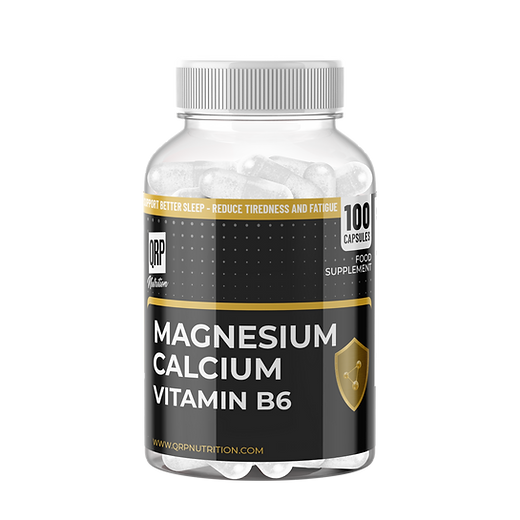 Magnesium Calcium Vitamin B6 - 100 capsules QRP Nutrition