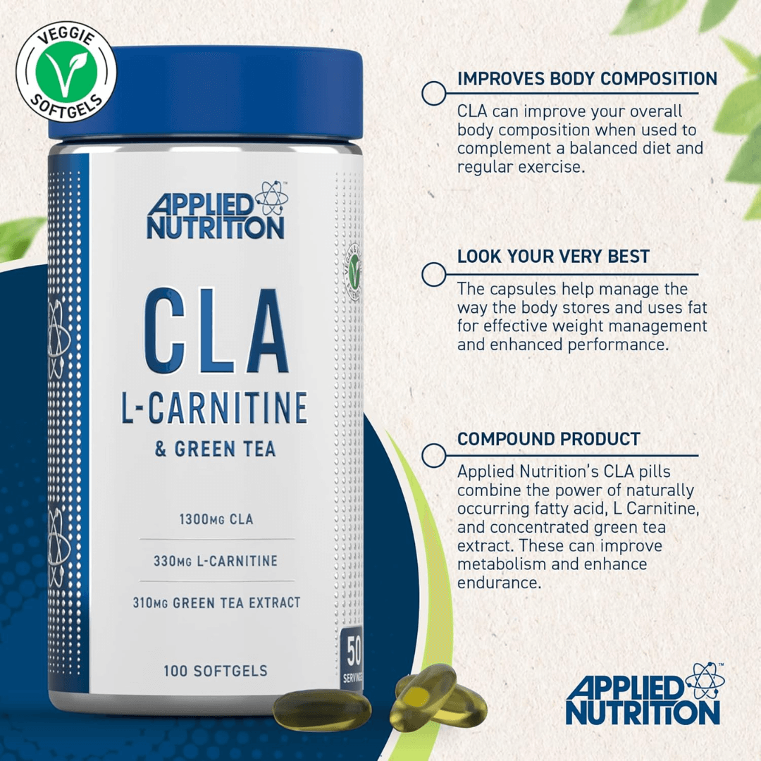 Applied Nutrition CLA L-Carnitine Green Tea Information | Megapump