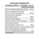 Chaos Crew Fire Starter Non Stim Fat Burner Nutritional Information| Megapump