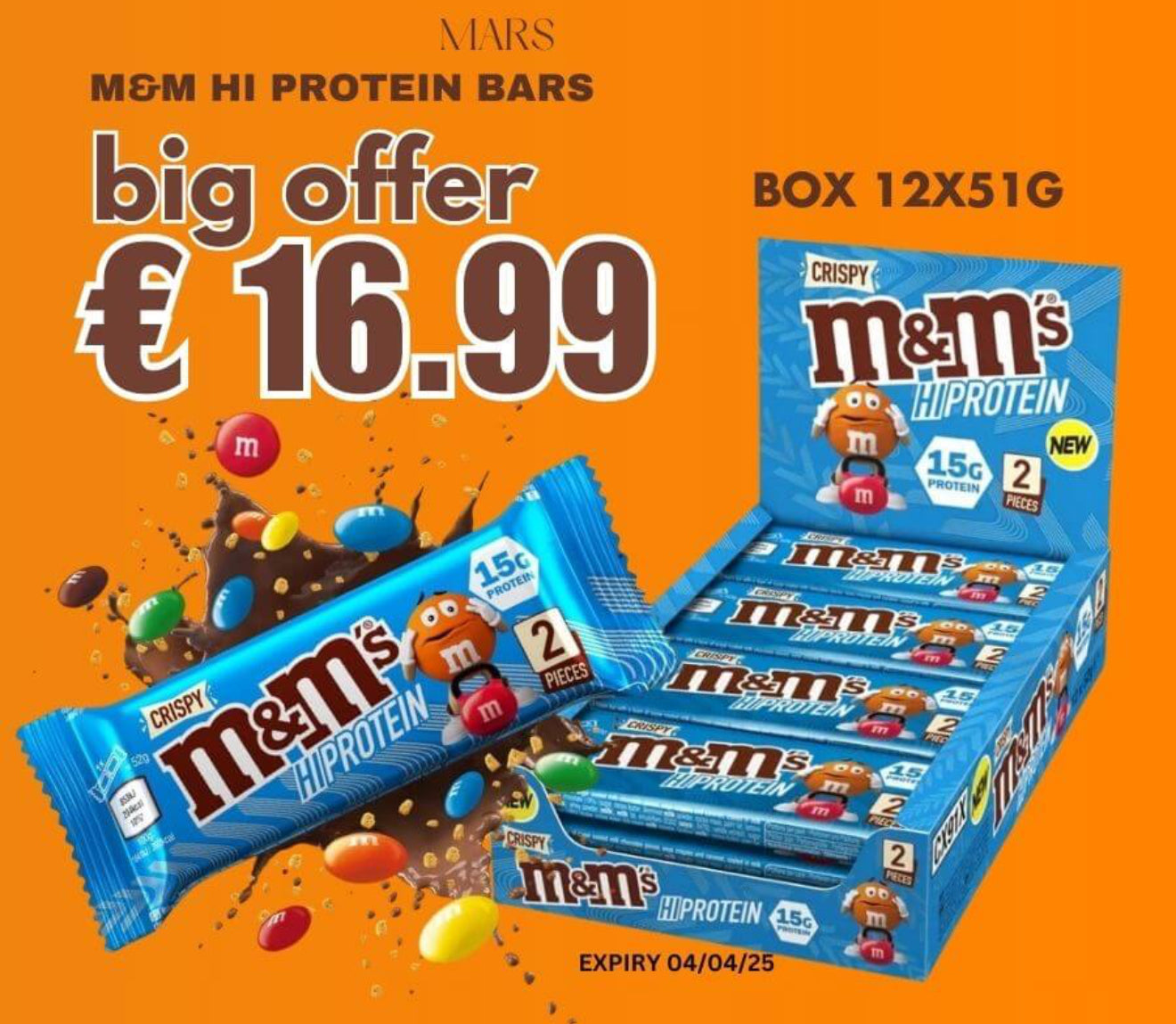 Protein bars M&M sale | Megapump