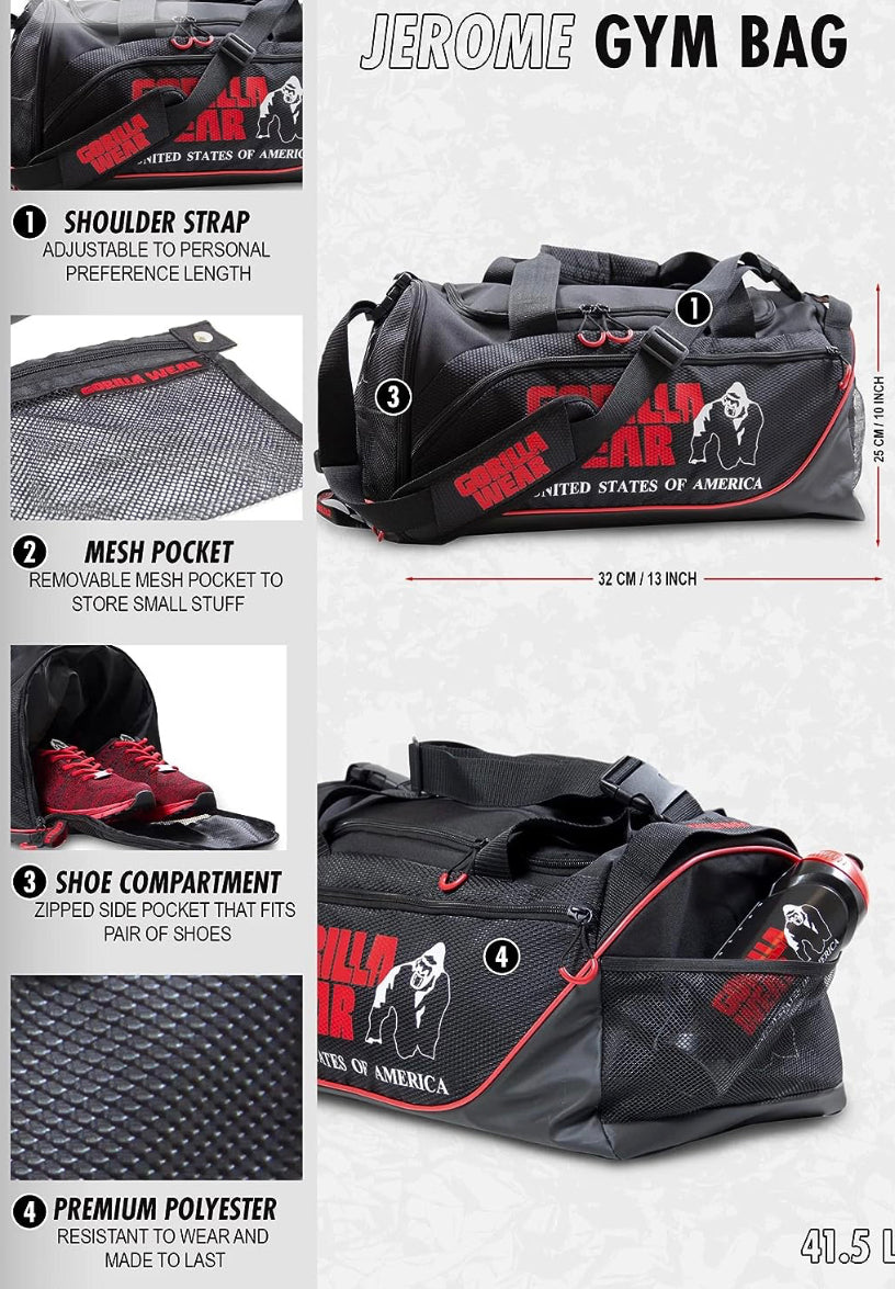 jerome gorilla wear gym bag - megapump