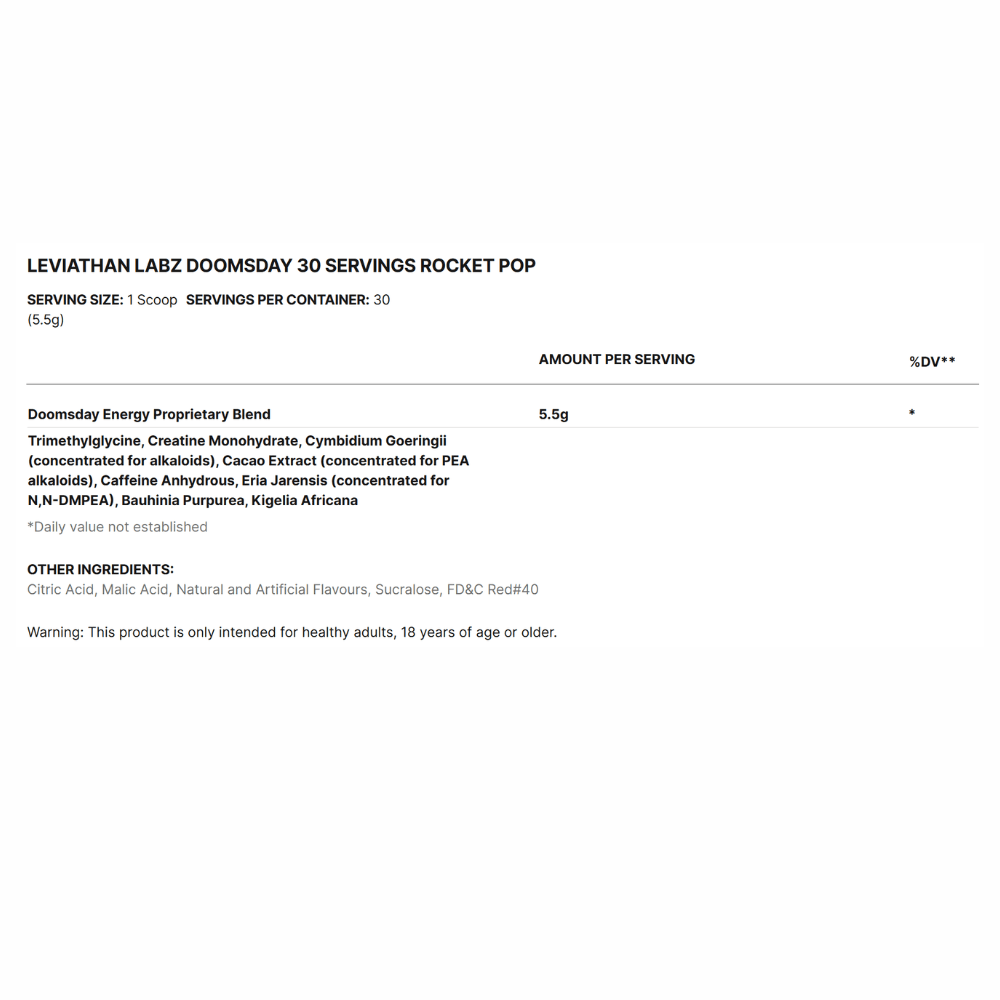 Leviathan Doomsday Pre-Workout | MEGAPUMP