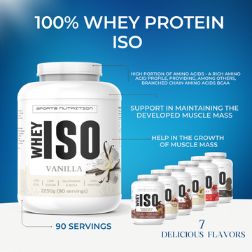 Whey Protein Isolate Powder Sports Nutrition - 2270g | Megapump