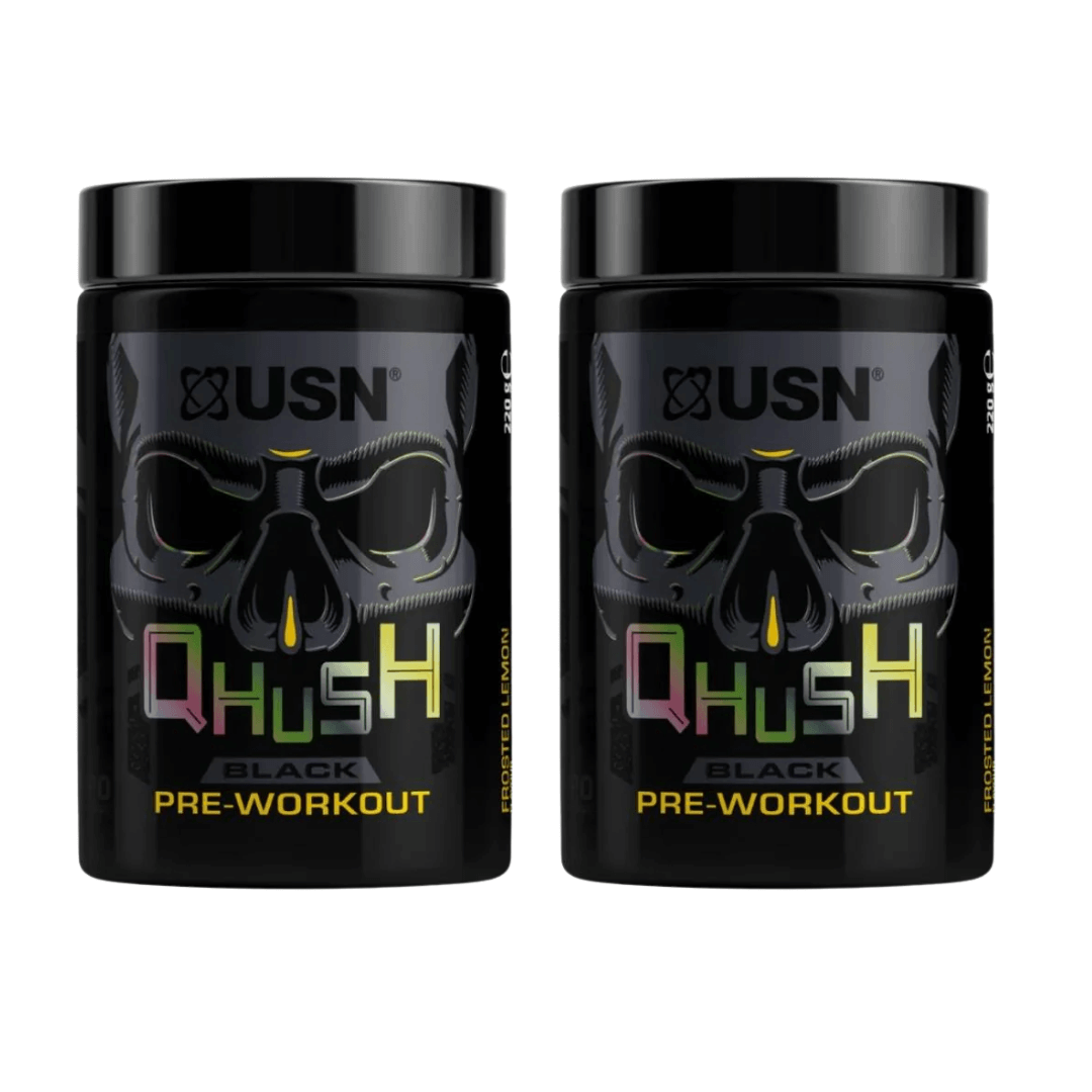 USN Qhush black pre workout 220 g, 20 servings | Megapump