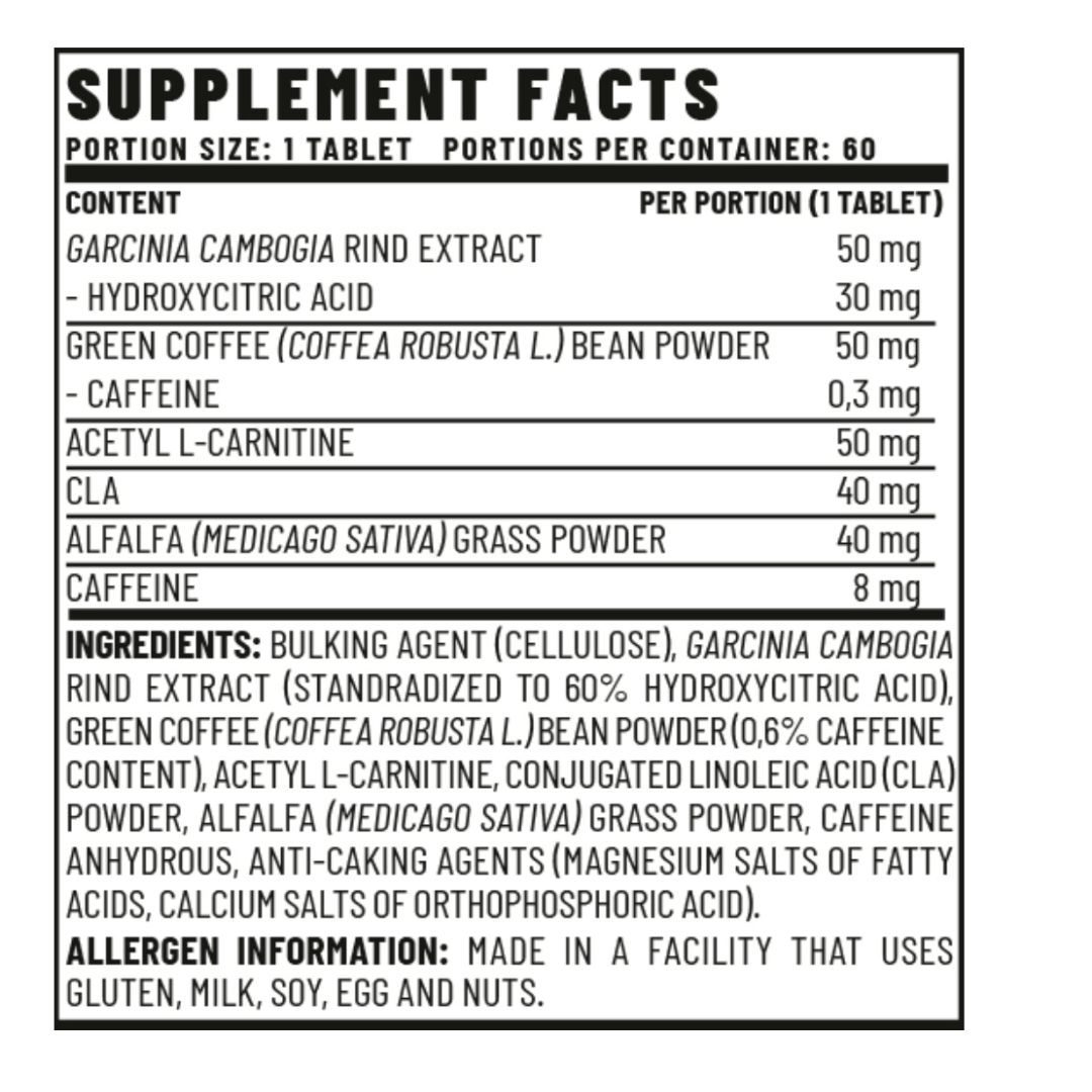 Vitacorp Plus L-Carnitine Supplement Facts | Megapump