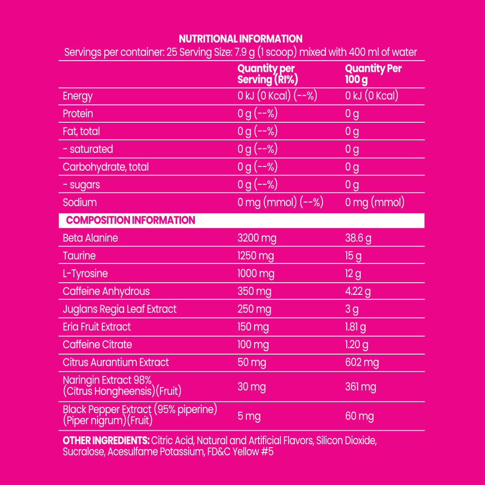 Stim Head Extreme Energy Chaos Crew V2 Pre-workout supple infos | Megapump