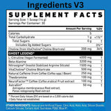 Ghost Legend V3 Pre-workout ingredients | Megapump
