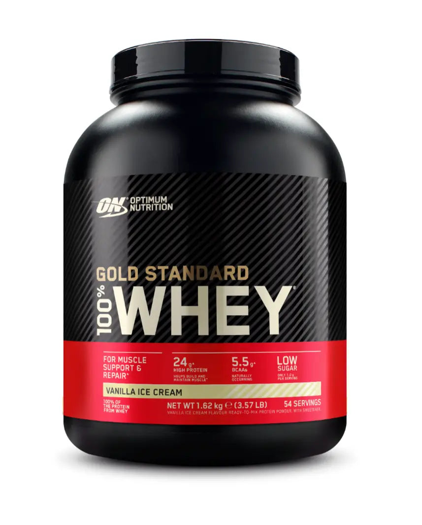 vanilla ice cream gold standard whey protein 1.62kg 54 servings - megapump