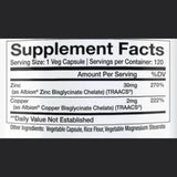 InnovaPharm ZINC CHELATE + Copper CHELATE - 120 Veg caps | Megapump