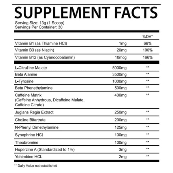 Chaotic Rage Mad House Innovations 30 servings Megapump Chaotic Rage Mad House Innovations 30 servings Megapump