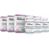 pregnancy Multivitamins Millions & Millions 180 tabs 3 tubs of 60 tabs - megapump