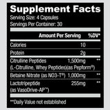 Ryse Pump Cap Max ingredients | Megapump