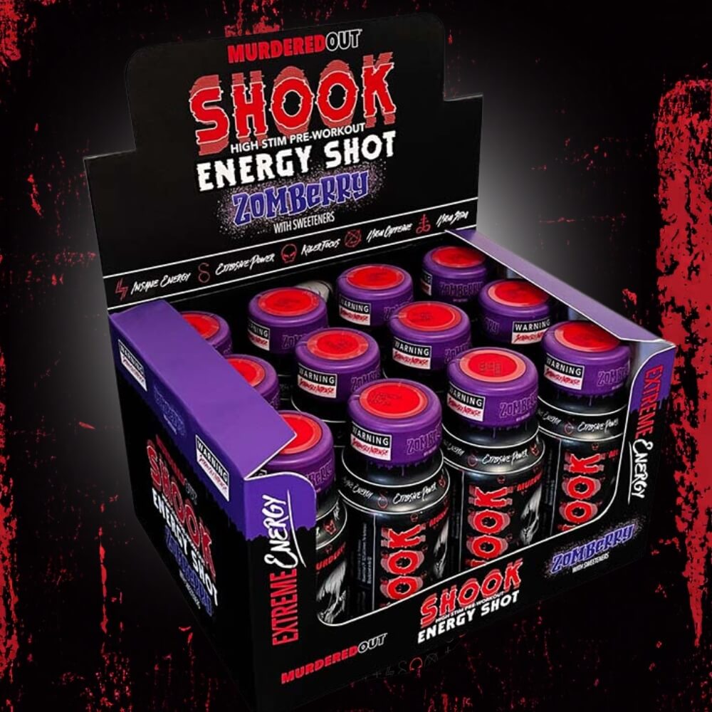 Murdered Out Shook Energy Shots - Box of 12 | Megapump
