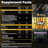 Alpha Lion SuperHuman Pre Workout ingredients | Megapump