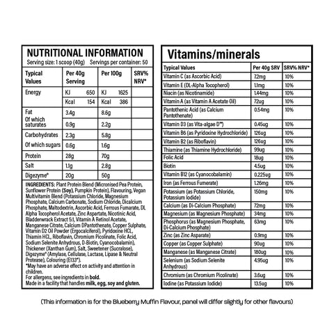 Trained By JP Plant Based Vegan Protein Supple infos - Megapump