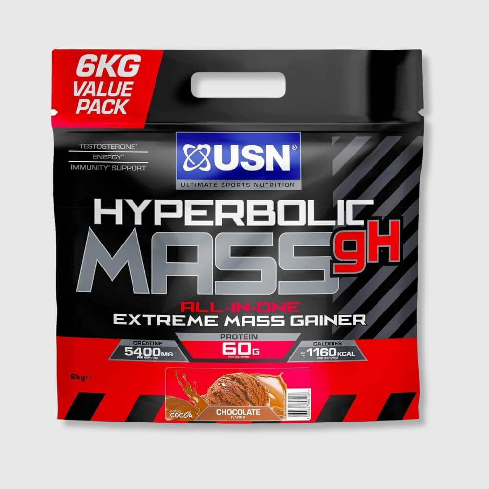USN Hyperbolic Mass 6kg Weight Gainer, With Added Creatine and Vitamins | Megapump