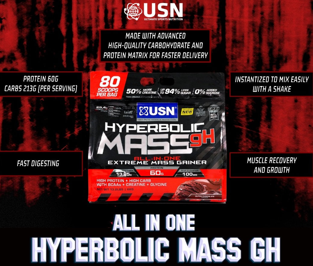 USN Hyperbolic Mass GH 6kg Weight Gainer | Megapump