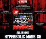 USN Hyperbolic Mass GH 6kg Weight Gainer | Megapump