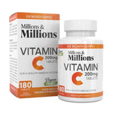 *CLEARANCE* Millions Millions Vitamin C 180 caps - expiry 10/2024