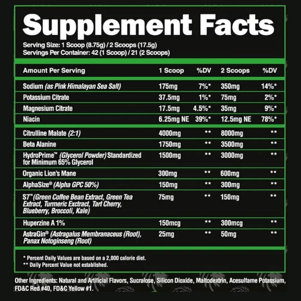 Alpha Lion SuperHuman Pump NON Stim ingredients | Megapump