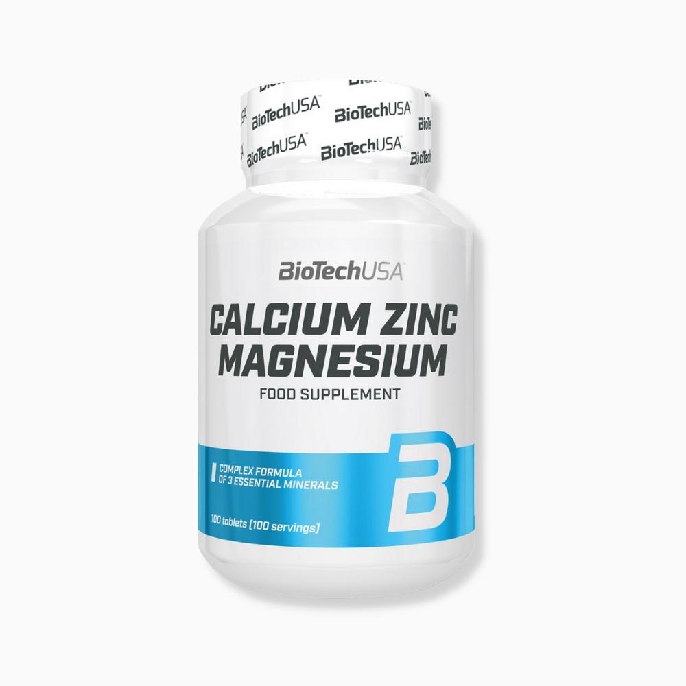 Calcium Zinc Magnesium Biotech USA - 100 tablets | Megapump