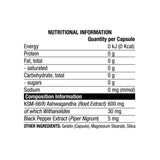 Chaos Crew KSM 66 Ashwagandha 120 capsules ingredients | Megapump