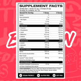 Ghost Lifestyle Amino ingredients | Megapump