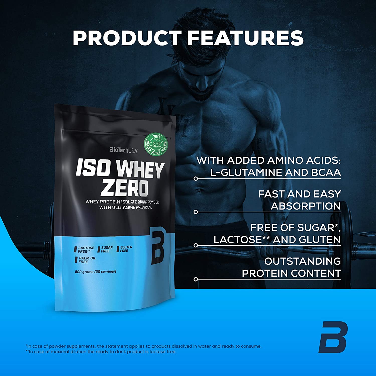 Iso Whey Zero BiotechUSA - 500g | Megapump