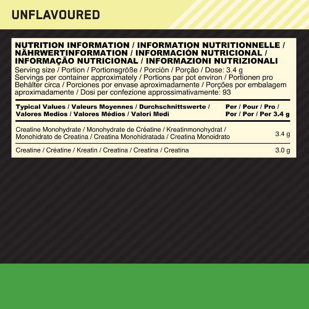 Optimum nutrition creatine 317g - MEGAPUMP