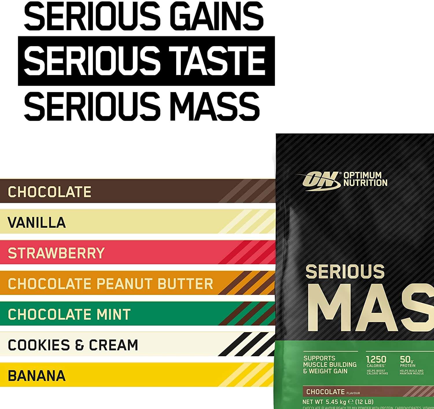 Optimum Nutrition Serious Mass 5.45 kg | Megapump