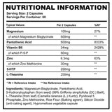 Supplement Needs Sleep Stack ingredients | Megapump