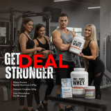 Get stronger bundle deal creatine whey preworkout | Megapump
