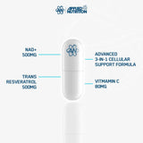 NAD+ Resveratrol Applied Nutrition Information Facts | Megapump
