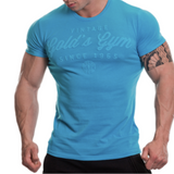 GOLDS GYM T-SHIRT IMPRIME VINTAGE GOLD | MEGAPUMP
