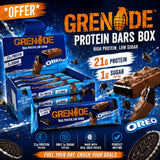 GRENADE Protein Bars Box of 12 Oreo Cheapest to buy | Megapump