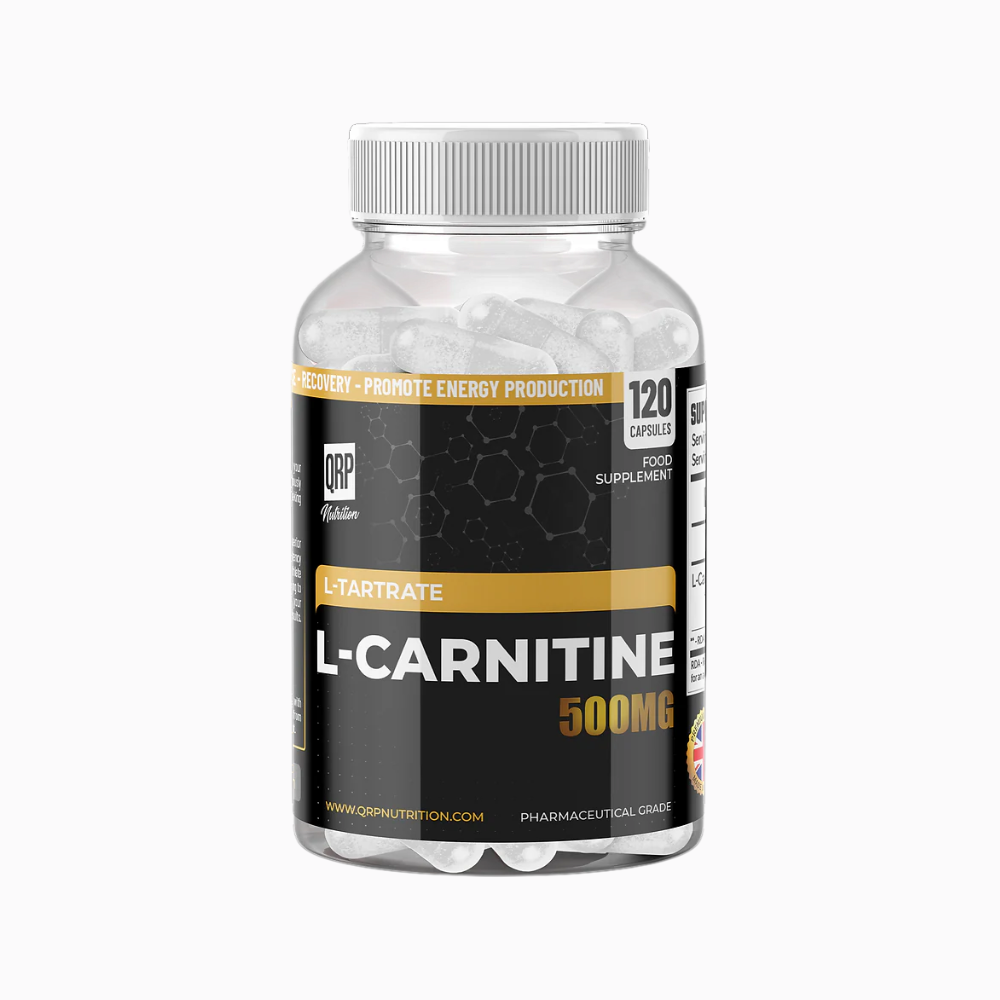 L-Carnitine 500mg 120 capsules QRP Nutrition | Megapump L-Carnitine 500mg 120 capsules QRP Nutrition | Megapump