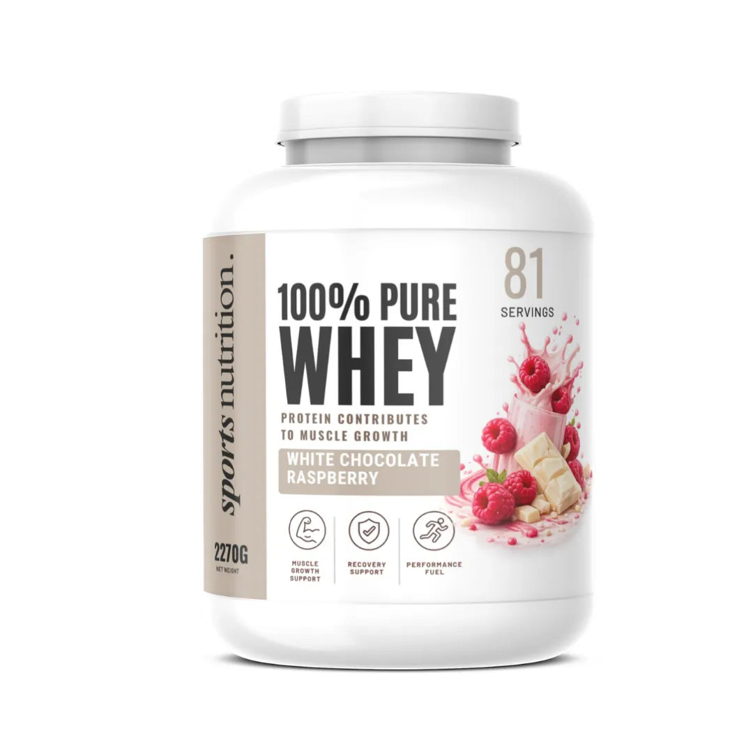 100% Whey Protein Sports Nutrition white chocolate raspberry | Megapump