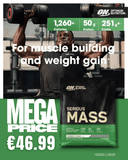 Optimum Nutrition Serious Mass 5.45 kg mega offer | Megapump