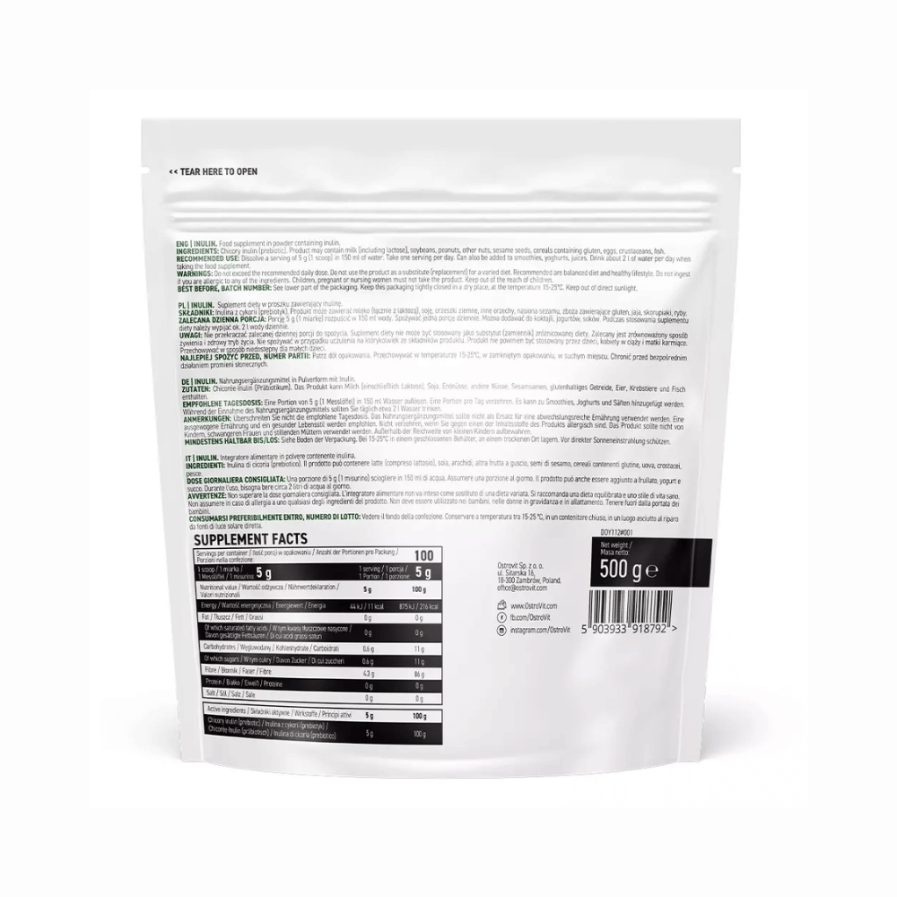 OstroVit Inulin chicory inulin (prebiotic) - 500g - MEGAPUMP