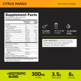 Optimum Nutrition Pre-Workout Amped Supplememnts Facts | Megapump