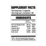 QRP Nutrition Chela-IRON Forte Facts | Megapump