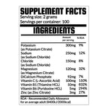 Qrp Nutrition Electrolytes Supplement Facts | Megapump