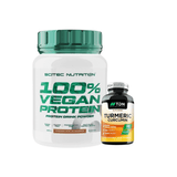 *CLEARANCE* 100% Vegan Protein Scitec Nutrition 1000g + Free TDN Turmeric Advanced 60 caps