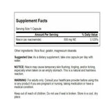 Swanson Niacinamide Supplement Facts | Megapump