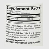 Alpha Lipoic Acid 300 Doctor's Best - 180 veggie capsules