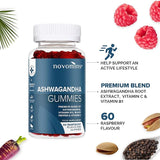 Ashwagandha 60 Raspberry flavoured Gummies Novomins | megapump