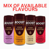 Boost Iced Coffee Cans | 12 Canned Drinks with High Caffeine, Arabica and Robusta Coffee Beans and Milk | | 12x250ml