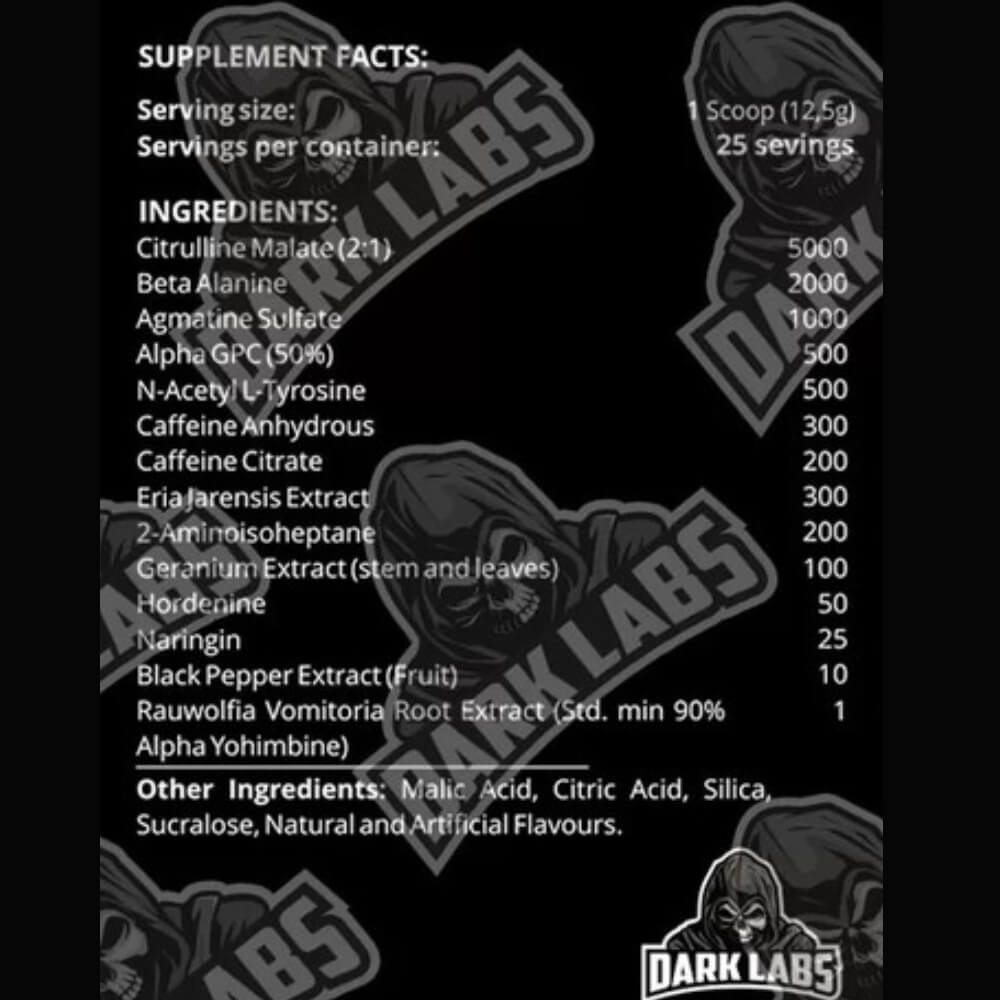 Dark Labs Gold Edition Crack Ultra Intense Pre Workout ingredients | Megapump