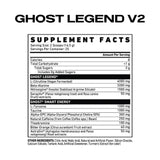 Ghost Legend V2 Pre-workout ingredients | Megapump